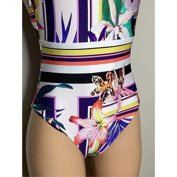 NEW. Trina Turk floral swimsuit. Size 6. Retails $169 NWOT - Picture 8 of 10